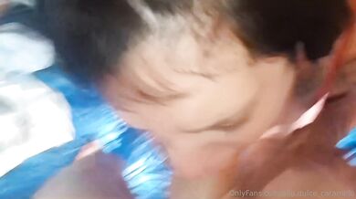 Argentinian pervert slaps my face while I deepthroat his big cock