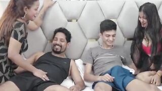 "Four-Way Swinger's Paradise #4 - Hot MILFS Teach Their Sons How to Fuck"