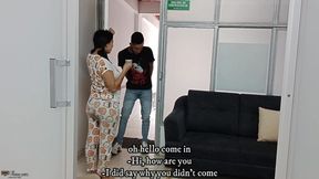 Big Ass Is Fucked by Her Neighbor's Big Cock to Take Her Horny off