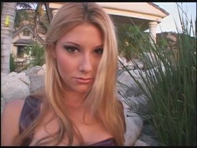 20 year old blondie with a gorgeous face gets double penetrated