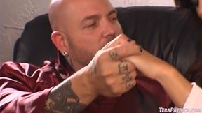 Busty Tera Patrick gets ass fingered and pussy fucked with huge facial cum