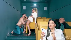 She-cock Hardening At The Cinema