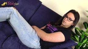 Trans Irene Aoki and her sexy feet in high heels