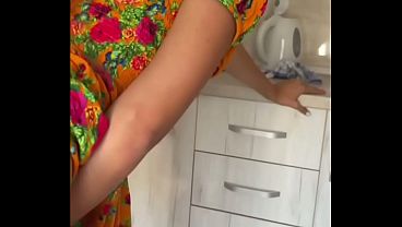 Kitchen slave fucked by a thick cock