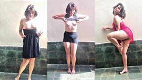 clothing try on: having fun under the sun