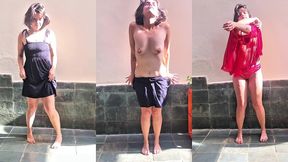 clothing try on: having fun under the sun