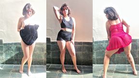 clothing try on: having fun under the sun