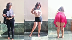 clothing try on: having fun under the sun