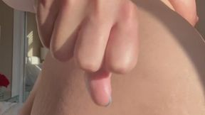 Big Tits Chubby Milf JOI Cum Eating Instructions