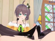 Natsuiro Matsuri and I have intense sex in the bedroom. - Hololive VTuber Hentai