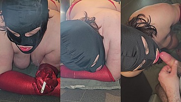 BBW Big Tit Fat Ass Smoking Wife Given to Husbands Employee for Fucking