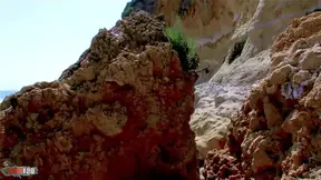 Latina MATURE BABE Lara Tinelli and Jordanne Kali go wild on the French beach in