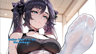 Mona makes you worship her sweaty socks and feet after her workout [Feet,Breathplay,Femdom,Edging] - HENTAI JOI - Genshin