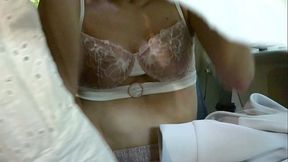 Tanned Colombian heiress Veronica Leal in DP fuck fest with daddys staff