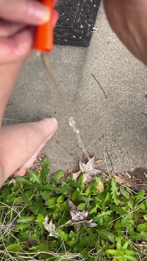 Peeing Through Catheter Outside