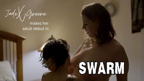 JadeXGreene stars in SWARM by Wasteland Studios in her first girl/girl scene EVER