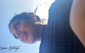 Stacked Babe Kesha Ortega Gets Nasty in a Wild Outdoor Masturbation!