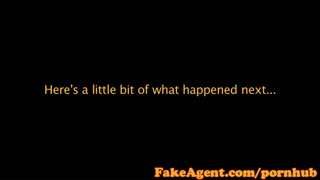 FakeAgent Cute brunette beauty plays hard to get in Casting interview