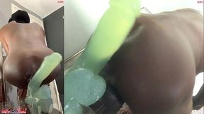 *PREMIUM* BONUS! ( 3 Angles! ) Ass Monkey'_s Ass lips - Gay sex Bottom Bitch Deep Anal In Panties | Angle 3/4/5 of 6