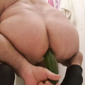 Turkish boy puts vegetable up to his butt