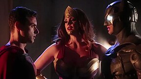 Batman Vs Superman Group Sex With Ryan Driller And Hot Pornstars