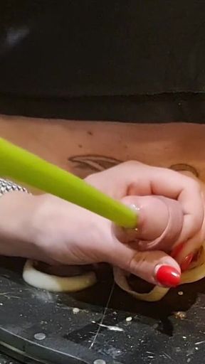 CBT. Extreme Dick and Urethral Torment in the Kitchen! Cooking Cock 2. Episode 2/3. Full.