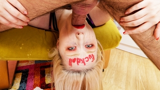 real fuck doll gets big dick face fucked