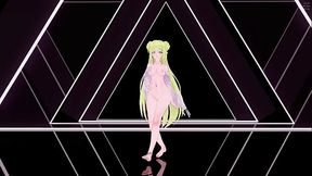 Azur Lane Janus Hentai Hot Sexy Dance Transparent Lingerie Song HA AOA Mmd 3D Blonde Hair Color Edit Smixix