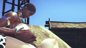 cow futa fucks african princess