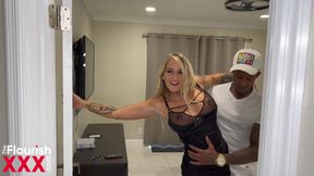 Cheating Inked Hot Wife almost Caught