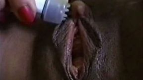 Nasty and huge clitoris of this ebony whore will freak you out