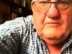 gandpa show on webcam