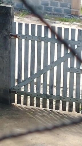 Powerful moment from "My wife goes outdoor wearing shoes, a towel and a hat. She walks naked outside."