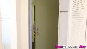Teen with piercings experiences intense doggystyle pleasure and a satisfying release.