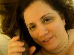 Brunette Slut Gives Blowjob To Big Cock Outdoors