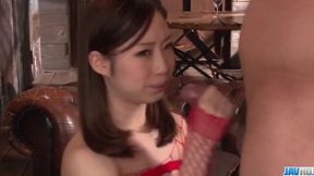 Submissive Momoka Sakai Gagged and Swallowed in Asian BDSM Threesome
