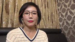 Korean Beauty with Her Glasses - Secretly Ample Bust Are Just Begging to Be Squeezed