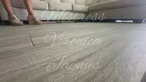 High Heels Tease in Living Room Foreplay Fun