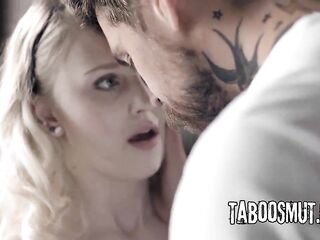 Small Golden-haired Teen Screws With Mature Guy