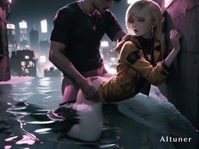 Half-submerged, Fully Taken-she Moans Into the Spray and Doesn’t Stop.