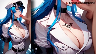 Esdeath gets camshot in various poses