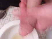 Transgirl Pissing And Getting My Non-Op Clit Erect