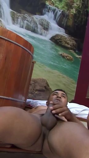 Epic moment from &quot;Teasing her man in the spa resulted in her tight ass being&quot;