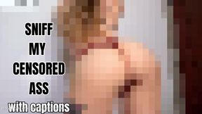 Sniff and Jerk for PIXEL Ass Fetish Censored Humiliation Beta Safe Slave Training Ass Addicted Loser