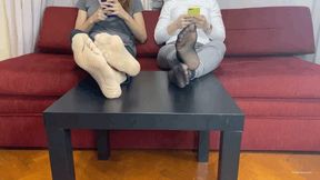 STINKY NYLON SOCKS AND FISHNETS DOUBLE IGNORED - MP4 HD