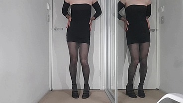 Dani_Leg Stunning Leg and Ass Show In Sexy and Shiny Disco Pantyhose