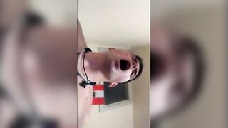 Italian daddy pounds hard on Serbian's big dick in the ass and hairy snatch