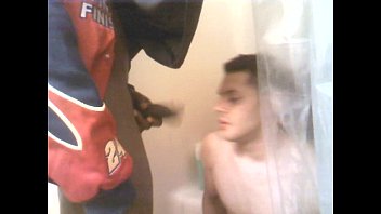 black boi cuming and pissing on white boy face