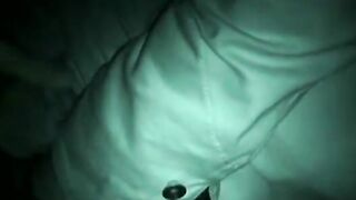 Amateur filmed while jacking off in the middle of the night