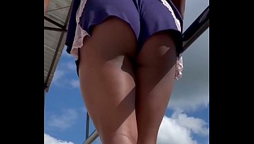 Gata preta igual on&ccedil_a tomando sol